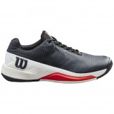 Chaussures Tennis Wilson Rush Pro 4.0 Terre Battue Homme Noir/Blanc/Rouge