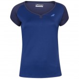 Tee-shirt Babolat Play Femme Bleu Marine