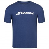 Tee-Shirt Babolat Exercise Garçon Bleu Marine