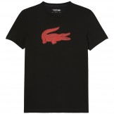 Tee-shirt Lacoste TH2042 Homme Noir/Rouge