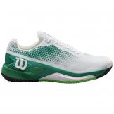 Chaussures Tennis Wilson Rush Pro 4.0 Terre Battue Homme Blanc/Vert