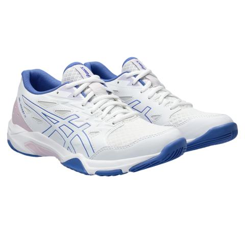 Chaussures Badminton Asics Gel Rocket 11 Femme Blanc/Bleu clair