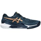 Chaussures Tennis Asics Gel Resolution 9 Terre Battue Homme Bleu/Or