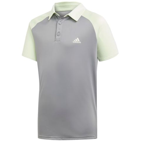 Polo adidas Club Junior Gris/Vert