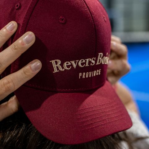 Casquette Revers Boisé Bordeaux