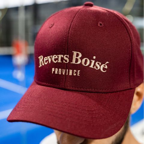 Casquette Revers Boisé Bordeaux