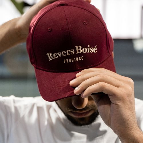 Casquette Revers Boisé Bordeaux