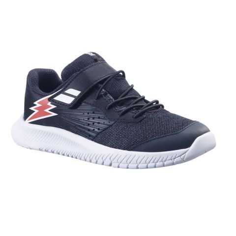 Chaussures Tennis Babolat Pulsion Kid Noir/Rouge