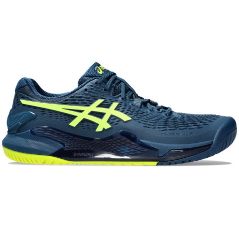 Chaussures Tennis Asics Gel Resolution 9 Homme Bleu/Jaune