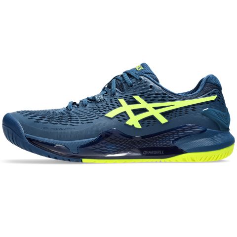 Chaussures Tennis Asics Gel Resolution 9 Homme Bleu/Jaune