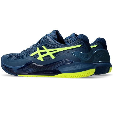 Chaussures Tennis Asics Gel Resolution 9 Homme Bleu/Jaune