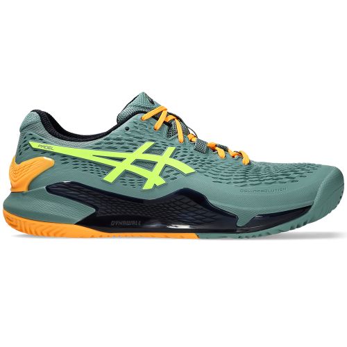 Chaussures Padel Asics Gel Resolution 9 Homme Vert/Orange