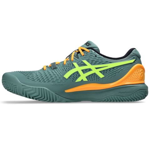 Chaussures Padel Asics Gel Resolution 9 Homme Vert/Orange