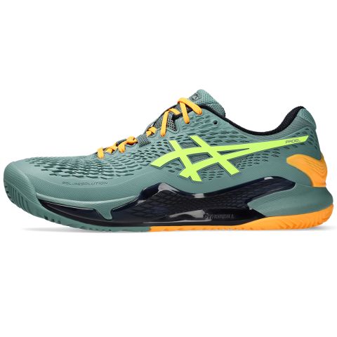 Chaussures Padel Asics Gel Resolution 9 Homme Vert/Orange