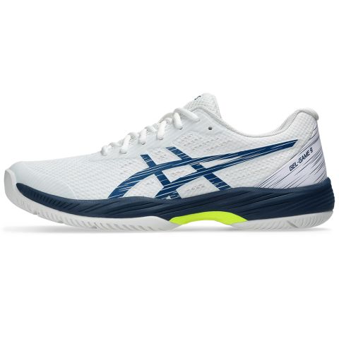 Chaussures Tennis Asics Gel Game 9 Homme Blanc/Mako Bleu