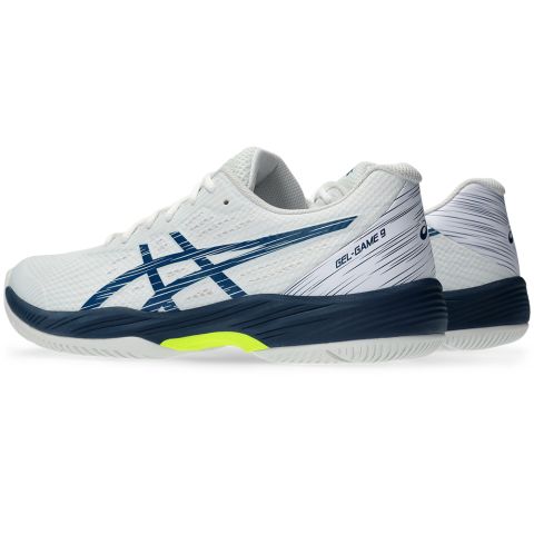 Chaussures Tennis Asics Gel Game 9 Homme Blanc/Mako Bleu