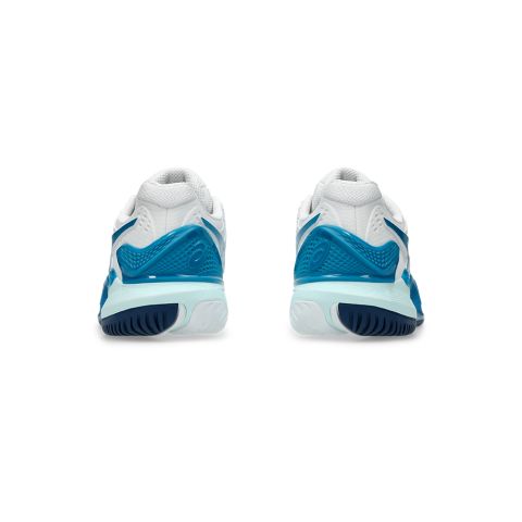 Chaussures Tennis Asics Gel Resolution 9 Femme Blanc/Bleu Clair