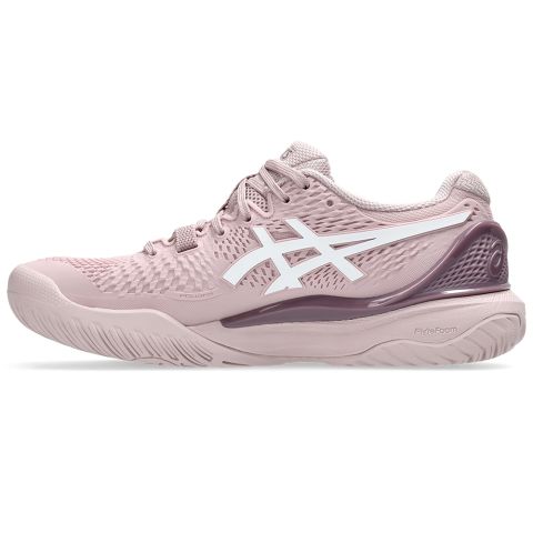 Chaussures Tennis Asics Gel Resolution 9 Femme Rose/Blanc