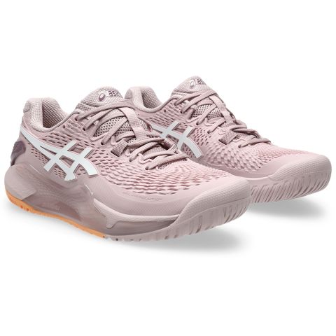 Chaussures Tennis Asics Gel Resolution 9 Femme Rose/Blanc