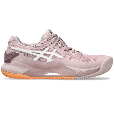 Chaussures Tennis Asics Gel Resolution 9 Terre Battue Femme Rose/Blanc