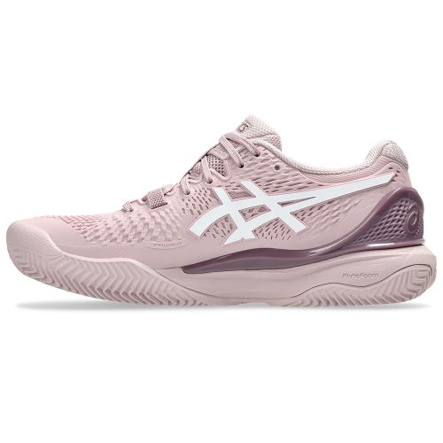 Chaussures Tennis Asics Gel Resolution 9 Terre Battue Femme Rose/Blanc