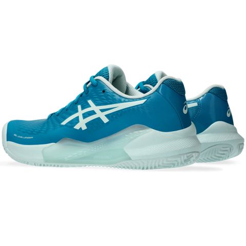 Chaussures Tennis Asics Gel Challenger 14 Terre Battue Femme Bleu Clair