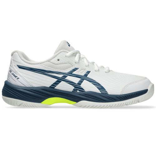 Chaussures Tennis Asics Gel Game 9 GS Junior Blanc/Bleu