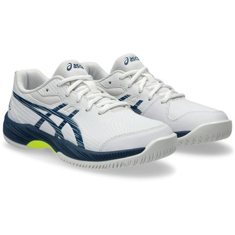 Chaussures Tennis Asics Gel Game 9 GS Junior Blanc/Bleu