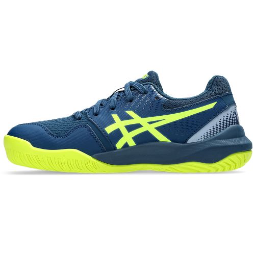 Chaussures Tennis Asics Gel Resolution 9 GS Junior Bleu/Jaune