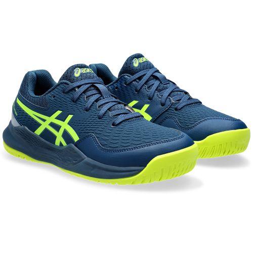 Chaussures Tennis Asics Gel Resolution 9 GS Junior Bleu/Jaune