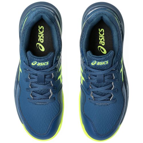 Chaussures Tennis Asics Gel Resolution 9 GS Junior Bleu/Jaune