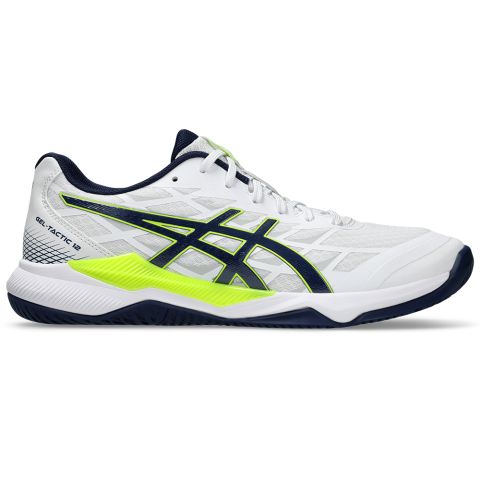 Chaussures Badminton Asics Gel Tactic 12 Homme Blanc/Bleu 2024