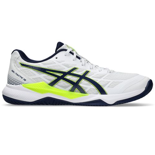 Chaussures Badminton Asics Gel Tactic 12 Homme Blanc/Bleu 2024