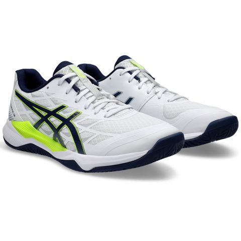 Chaussures Badminton Asics Gel Tactic 12 Homme Blanc/Bleu 2024