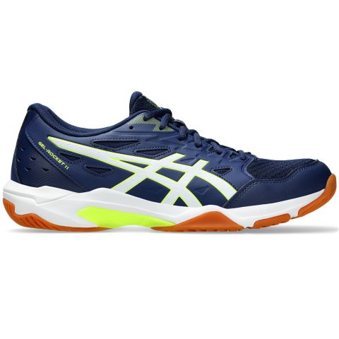 Chaussures Badminton Asics Gel Rocket 11 Homme Bleu/Jaune