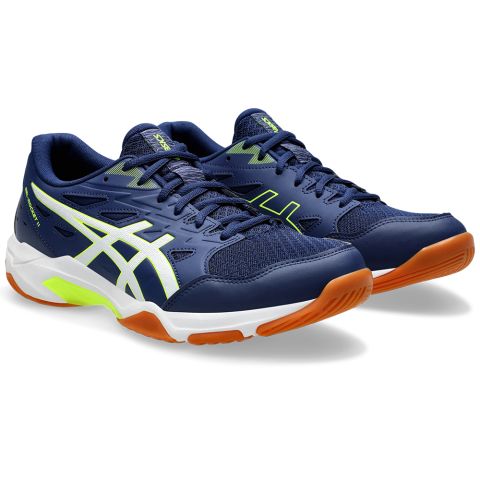 Chaussures Badminton Asics Gel Rocket 11 Homme Bleu/Jaune