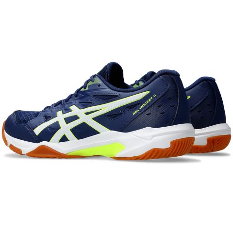 Chaussures Badminton Asics Gel Rocket 11 Homme Bleu/Jaune