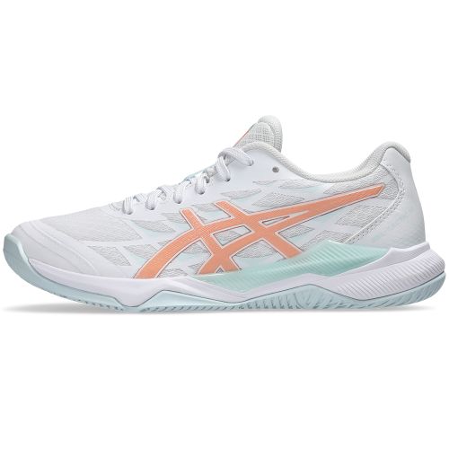 Chaussures Badminton Asics Gel Tactic 12 Femme Blanc/Orange