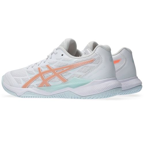 Chaussures Badminton Asics Gel Tactic 12 Femme Blanc/Orange