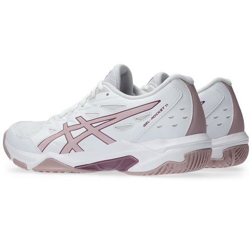 Chaussures Badminton Asics Gel Rocket 11 Femme Blanc/Rose