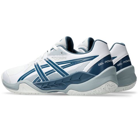 Chaussures Badminton Asics Gel Powerbreak GS Junior Blanc/Indigo