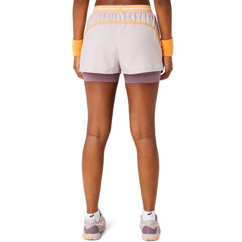 Short Asics Match Femme Rose Pâle