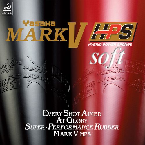 Revêtement Yasaka Mark V HPS Soft Noir