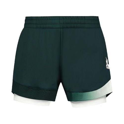 Short Le Coq Sportif N°2 Femme Vert/Blanc