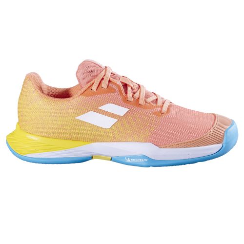 Chaussure de Tennis Jet Match 3 Terre Battue Fille BabolatCoral et Gold Fusion