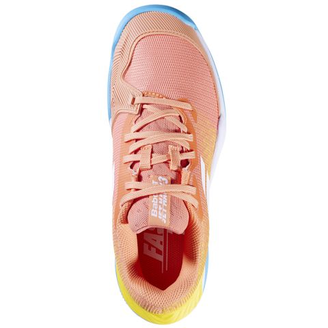 Chaussure de Tennis Jet Match 3 Terre Battue Fille BabolatCoral et Gold Fusion