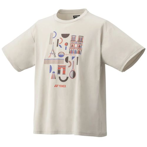 Tee-shirt Yonex Team Souvenir Paris Homme Gris