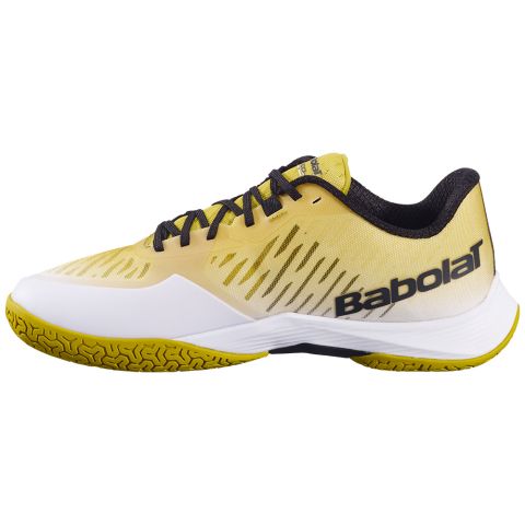 Chaussures Badminton Babolat Shadow Tour 5 Homme Blanc/Or