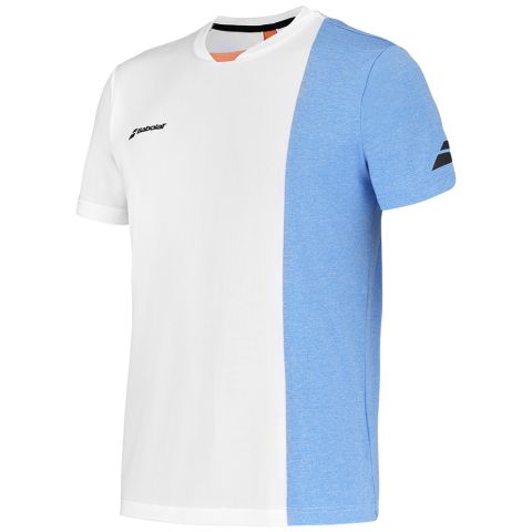 Tee-shirt Babolat Play 2.0 Homme Blanc/Bleu