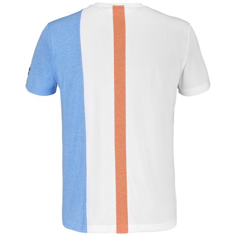 Tee-shirt Babolat Play 2.0 Homme Blanc/Bleu